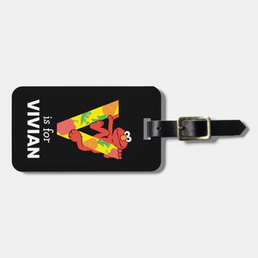 Elmo Alphabet | V Gemüse Gepäckanhänger (Vorderseite horizontal)