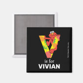 Elmo Alphabet | V Gemüse Magnet (Vorderseite/Rückseite)