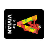 Elmo Alphabet | V Gemüse Magnet (Horizontal)