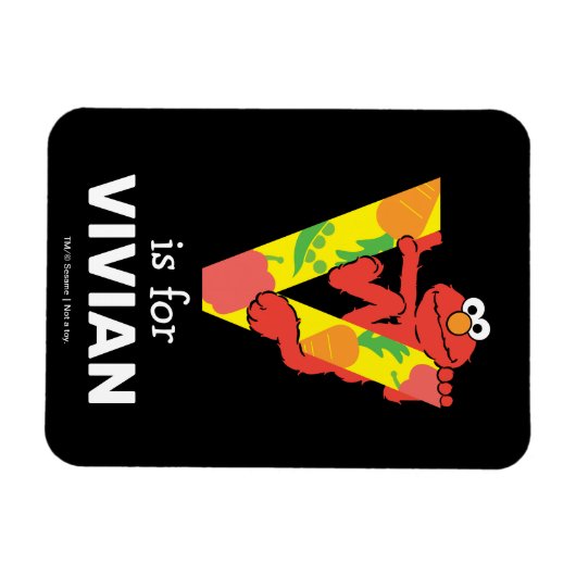 Elmo Alphabet | V Gemüse Magnet (Horizontal)