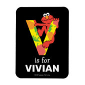 Elmo Alphabet | V Gemüse Magnet (Vertikal)