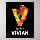 Elmo Alphabet | V Gemüse Poster (Vorne)
