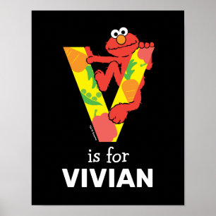 Elmo Alphabet V Gemüse Poster