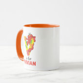 Elmo Alphabet | V Gemüse Tasse (Vorderseite Links)