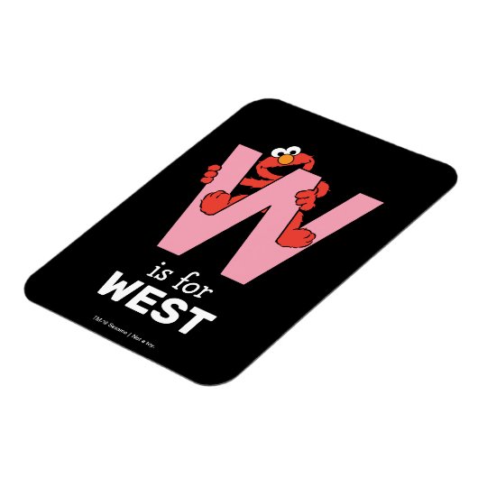 Elmo Alphabet | W Pink Magnet (Linke Seite)