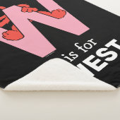 Elmo Alphabet | W Pink Sherpadecke (3/4)