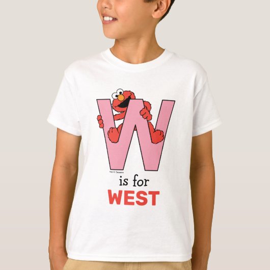 Elmo Alphabet | W Pink T-Shirt (Vorderseite)