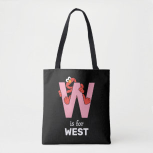 Elmo Alphabet   W Pink Tasche