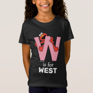 Elmo Alphabet   W Rosa T-Shirt