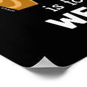 Elmo Alphabet | W Wood Poster (Ecke)