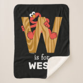 Elmo Alphabet | W Wood Sherpadecke (Vorderseite)