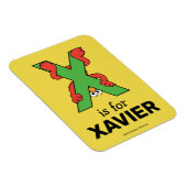 Elmo Alphabet | X grün Magnet (Rechte Seite)