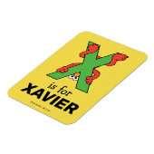 Elmo Alphabet | X grün Magnet (Linke Seite)