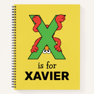 Elmo Alphabet X grün Notizblock