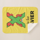 Elmo Alphabet | X grün Sherpadecke (Vorderseite (Horizontal))