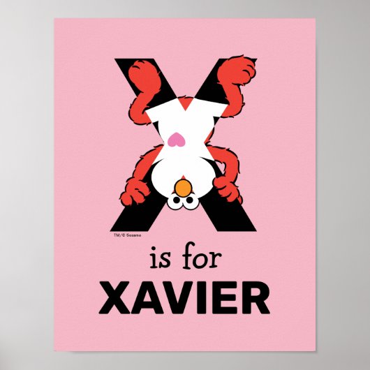 Elmo Alphabet | X Röntgen Poster (Vorne)