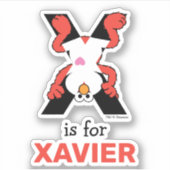 Elmo Alphabet | X Xray Aufkleber (Vorderseite)