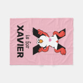 Elmo Alphabet | X Xray Fleecedecke (Vorderseite (Horizontal))