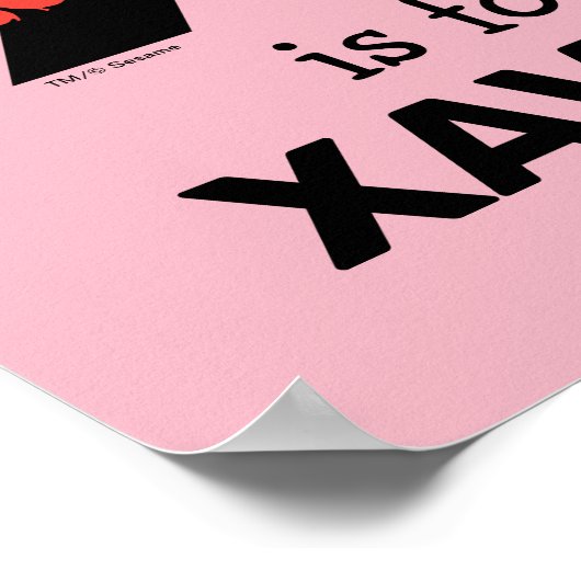 Elmo Alphabet | X Xray Poster (Ecke)