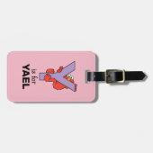 Elmo Alphabet | Y Lila Gepäckanhänger (Vorderseite horizontal)