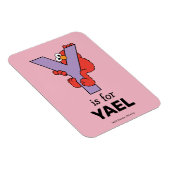 Elmo Alphabet | Y LILA Magnet (Rechte Seite)