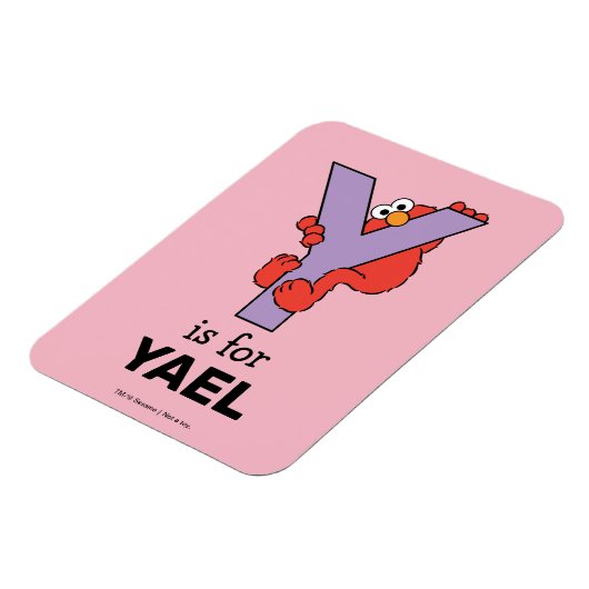 Elmo Alphabet | Y LILA Magnet (Linke Seite)