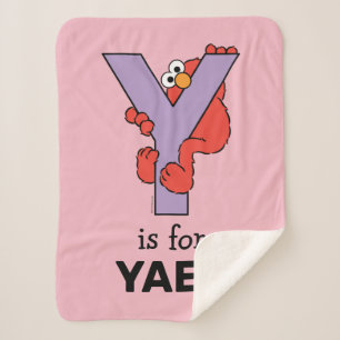 Elmo Alphabet Y LILA Sherpadecke