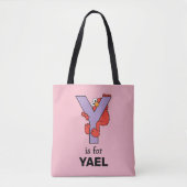 Elmo Alphabet | Y LILA Tasche (Vorderseite)