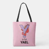 Elmo Alphabet | Y LILA Tasche (Rückseite)