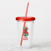 Elmo Alphabet | Z Aquamarin Acryltrinkbecher (Rückseite)