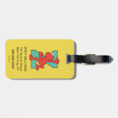 Elmo Alphabet | Z Aquamarin Gepäckanhänger (Rückseite horizontal)