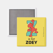 Elmo Alphabet | Z AQUAMARIN Magnet (Vorderseite/Rückseite)