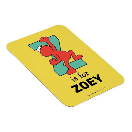 Elmo Alphabet | Z AQUAMARIN Magnet (Rechte Seite)