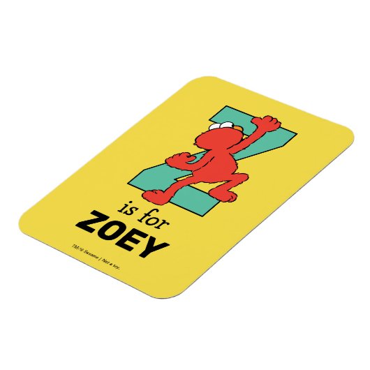 Elmo Alphabet | Z AQUAMARIN Magnet (Linke Seite)