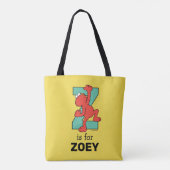 Elmo Alphabet | Z AQUAMARIN Tasche (Rückseite)
