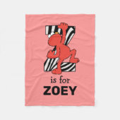 Elmo Alphabet | Z Zebra Fleecedecke (Vorderseite)