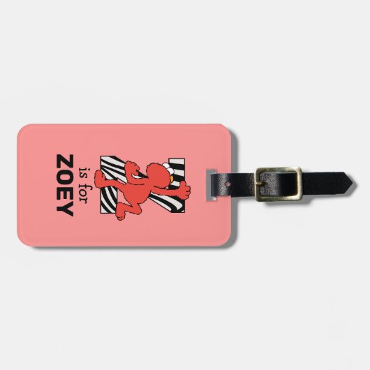 Elmo Alphabet | Z Zebra Gepäckanhänger (Vorderseite horizontal)