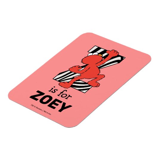 Elmo Alphabet | Z Zebra Magnet (Linke Seite)