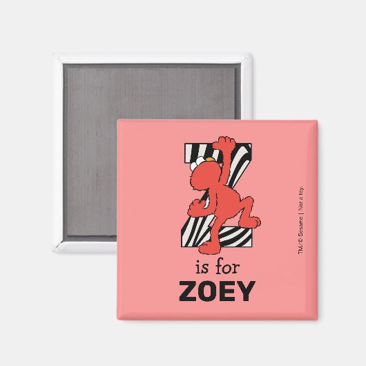 Elmo Alphabet | Z Zebra Magnet (Vorderseite/Rückseite)