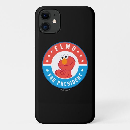 Elmo als Präsident Abzeichen Case-Mate iPhone Hülle (Rückseite)