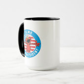 Elmo als Präsident - Flagge Tasse (Vorderseite Links)