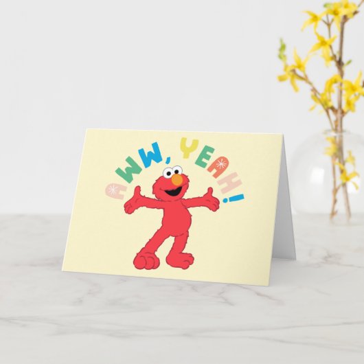 Elmo | Aww, Yeah! Karte (Gelbe Blume)
