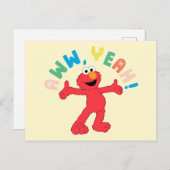 Elmo | Aww, Yeah! Postkarte (Vorne/Hinten)