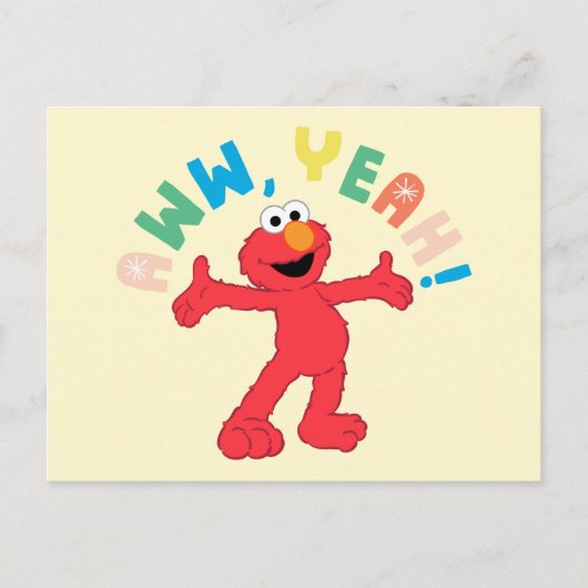 Elmo | Aww, Yeah! Postkarte (Vorderseite)