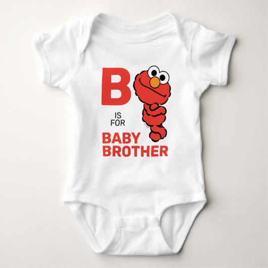 Elmo | B ist für Baby Brother Baby Strampler (Vorderseite)