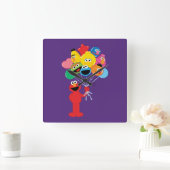 Elmo Ballons Quadratische Wanduhr (Zuhause)
