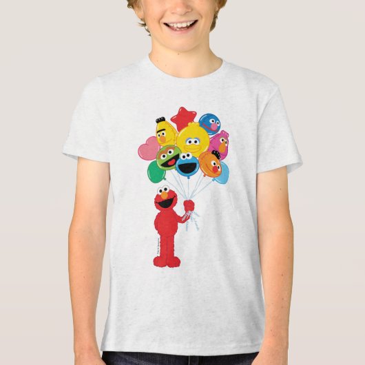 Elmo Ballons Tri-Blend Shirt (Vorderseite)