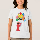 Elmo Ballons Tri-Blend Shirt (Vorderseite)