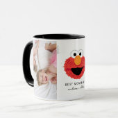 Elmo Big Face | Beste Mama - Foto Tasse (Vorderseite Links)