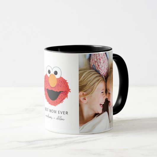 Elmo Big Face | Beste Mama - Foto Tasse (VorderseiteRechts)